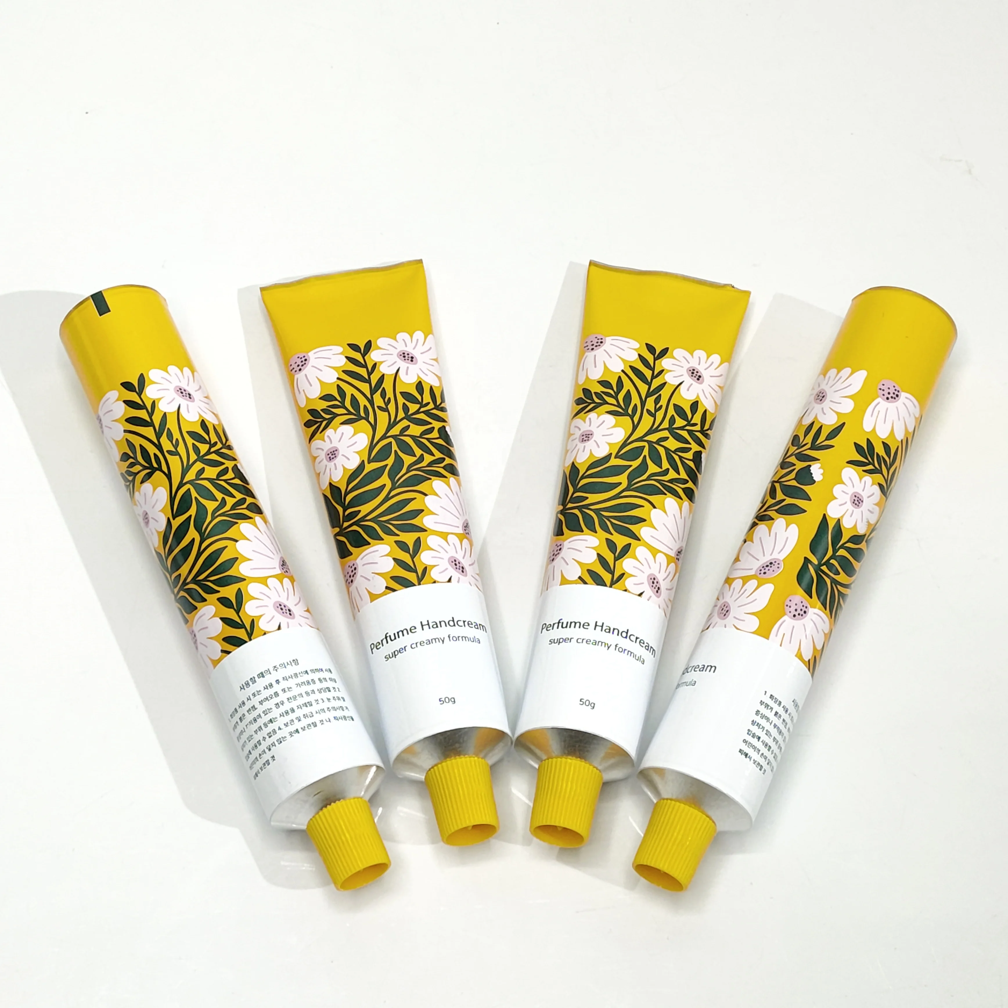 Custom Empty 50ML 100ML  Aluminium Collapsible Tubes Hair Color Hand Cream Toothpaste Aluminum Cosmetic Tubes Packaging