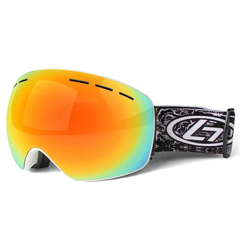  Лыжные очки двухслойная противотуманная большая Лыжная маска UV400 для катания на лыжах мужские и женские