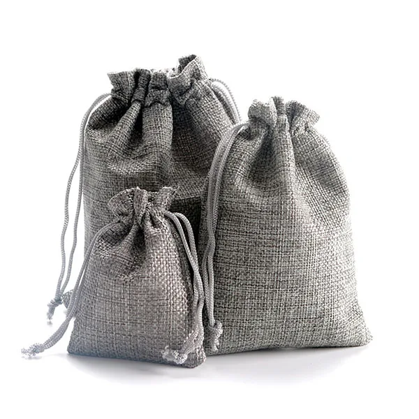 Gift Drawstring Pouch Gift Box Packaging Bags For Gift Linen Bags Jewelry Display Wedding Sack Burlap Bag
