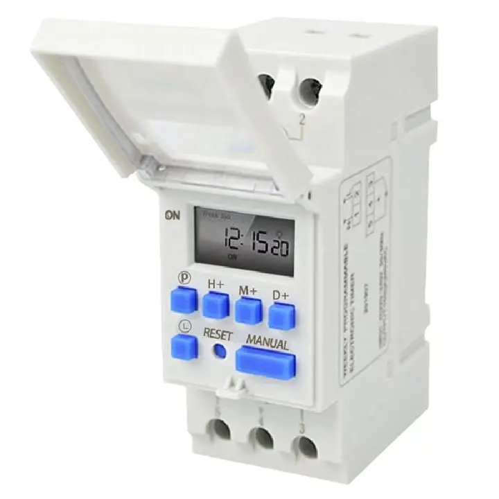 Programmable Digital TIME Relay Timer Switch Control AC 220V 110V 12V 24V Din Rail Mount THC15A