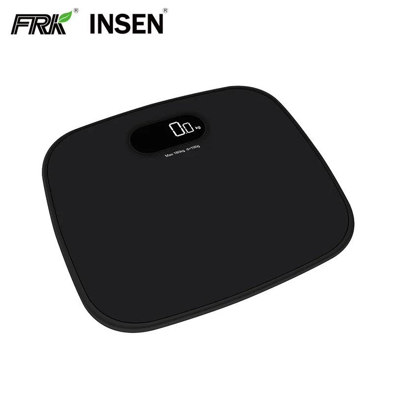 Полный ABS пластик прямоугольной формы легкий вес нагрузки ячейки LED ванная комната весы 180 кг 396Lb