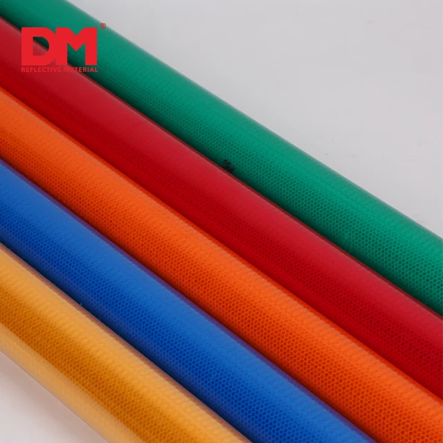 Factory Sale Prism Reflective Film Pvc Reflective Tape Reflective Arrow Sticker Used For Traffic Truck Warning Indication film