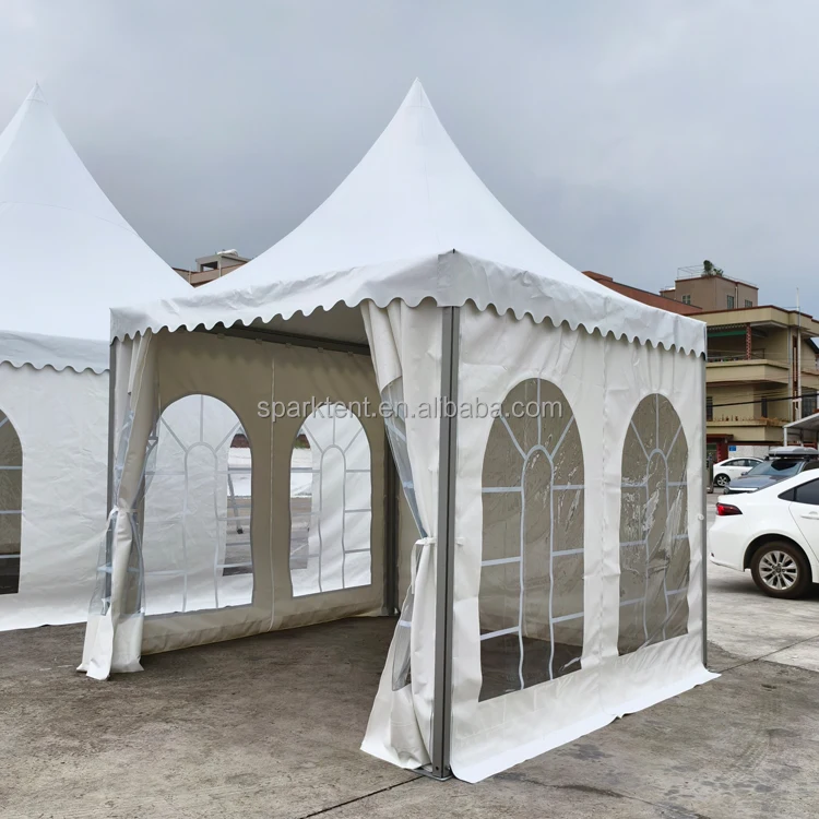 Wholesale cheap price aluminum tube pagoda tent 3mx3m size with PVC walls