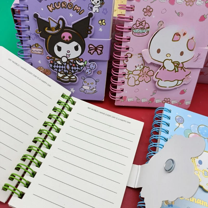 Wholesale Cartoon magnetic buckle coil notebook primary school third grade notebook