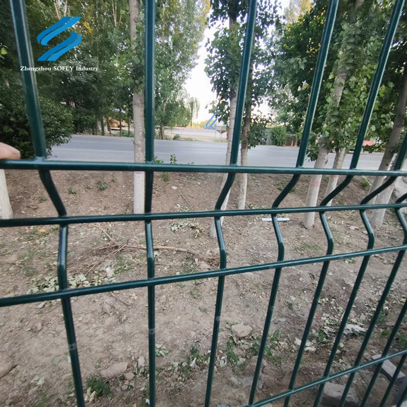 Декоративные садовые черные тяжелые сетчатые панели с порошковым покрытием проволочные ограждения и столбы