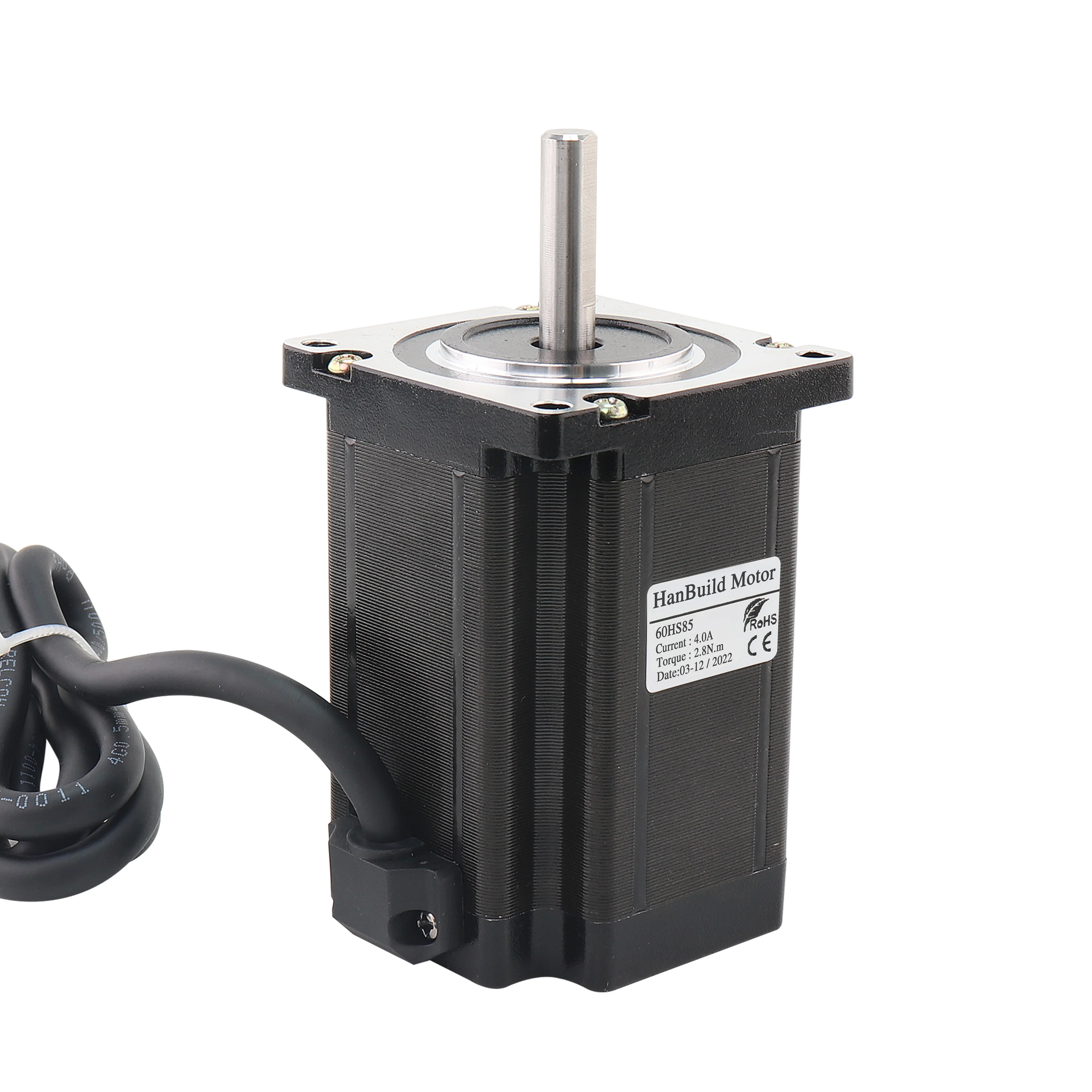 Hanbuild Nema24 шаговый двигатель 4.0A 60HS85 100 Диаметр вала 8 мм подходит для гравировальный станок с ЧПУ 2 фаза 60 24V