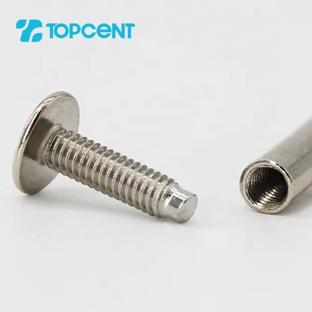 TOPCENT Furniture Accessories Connector Screws Combination Screws Bolts  Bolts Hexagon Socket Flat Head Screws and Bolts
