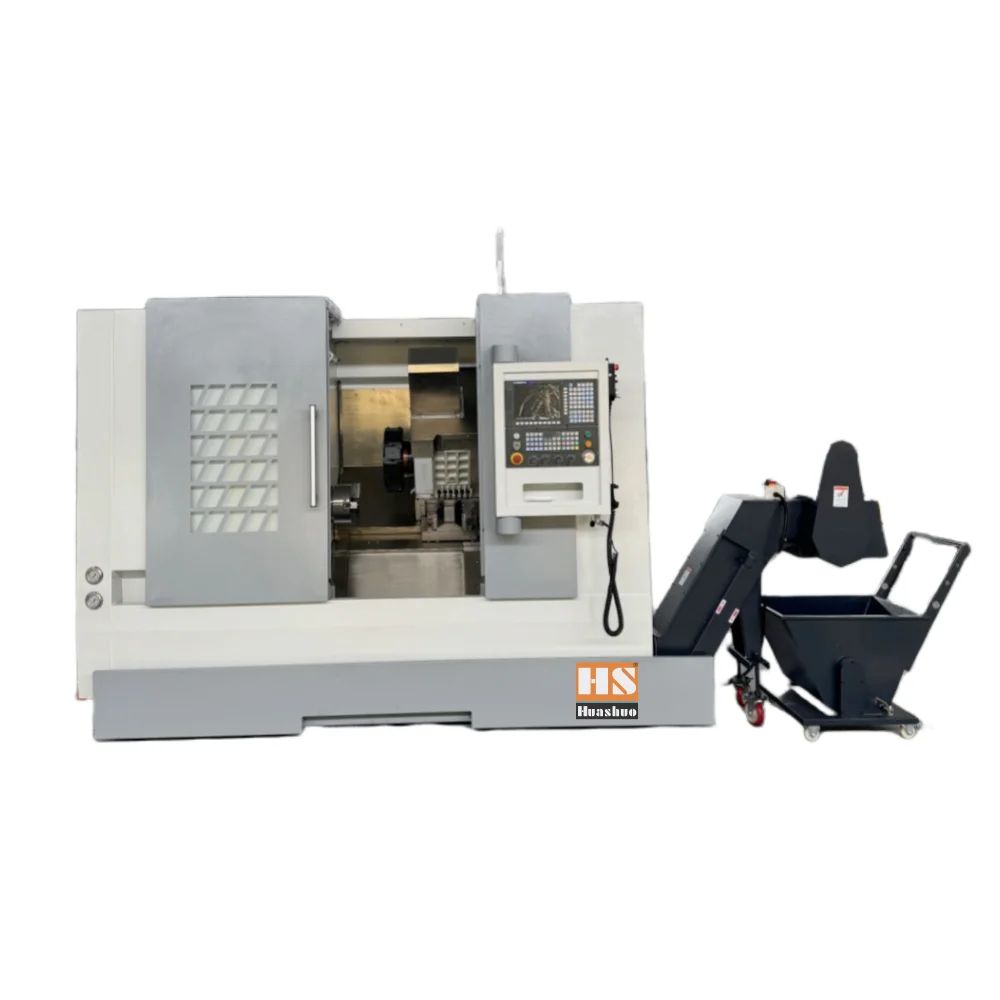 Used TCK560 CNC Lathe GSK Multifunctional Inclined Bed Horizontal Sheet Metal Heavy Duty Integral Casting Motor Fanuc Manual New