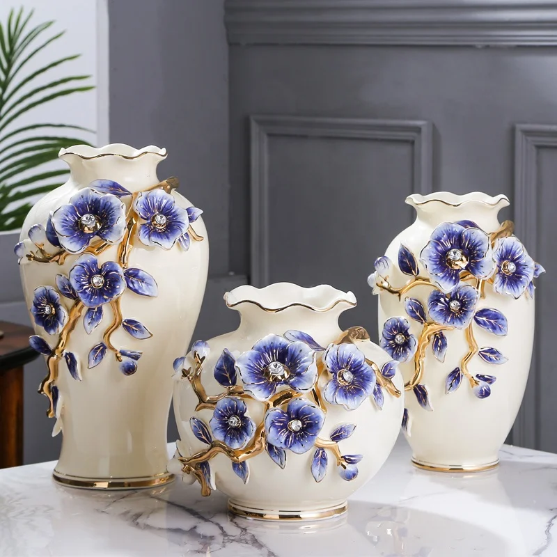 Home Entrance Coffee Table Vase Decoration Living Room Flower Arrangement