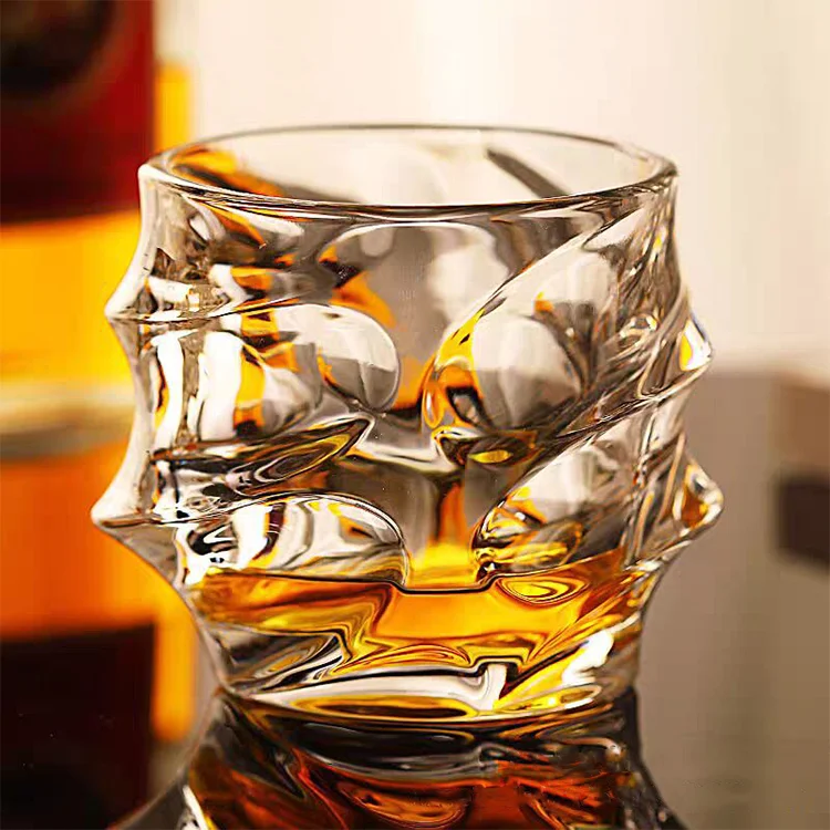 Whisky Cup Wholesale Home Bar Party Cocktail Drinkware Fashion Crystal Irregular Whisky Glass Mug