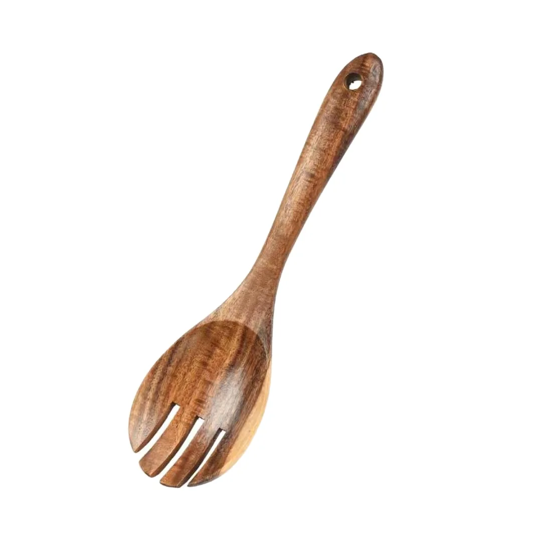 Acacia wood food salad fork