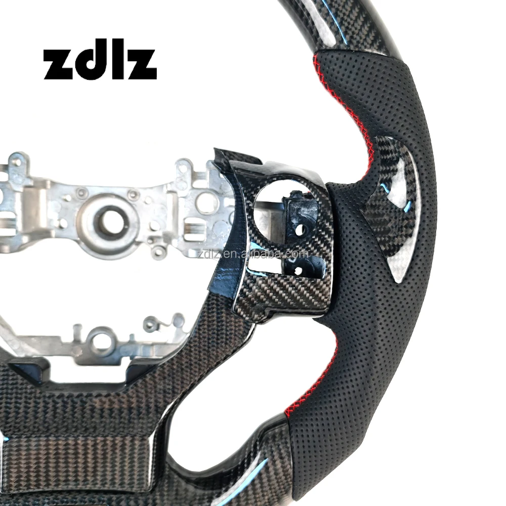 Customized perforated leather carbon fiber steering wheel with paddle shifters for Lexus NX GX GS ES IS RX car steering wheel