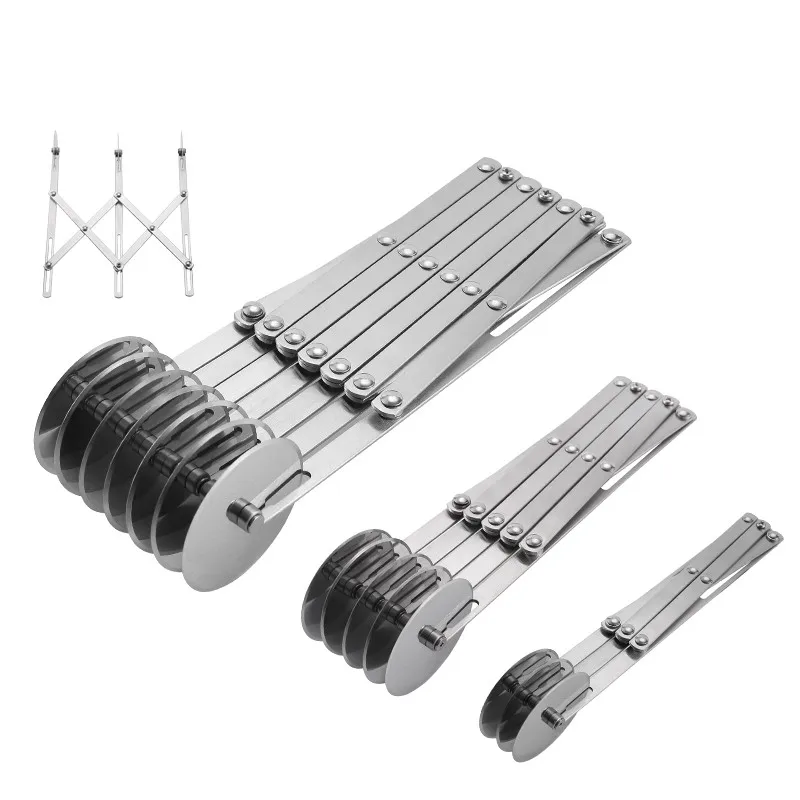 Manjia Food Safe Bakery Equipment Blender Steel Pastry Metal 5 Wheel With Handle Stainless Cutters Dough Cutter Divider