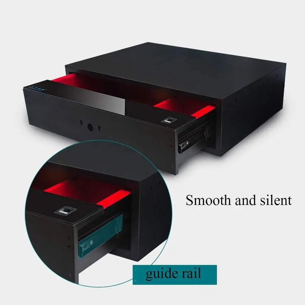 CHINA wholesale custom moq 1 Safe Box Cabinet Safes Household fingerprint lock Small Password Drawer Safe 40cmX15cmX46.4Cm