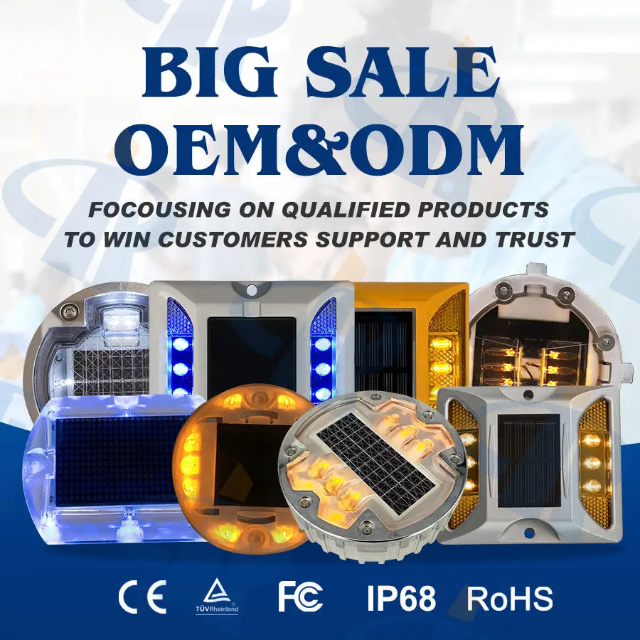 Intelligent Pedestrian crossing System In-Road Warning smart zebra Light Systems wireless bluetooth solar road stud for traffic