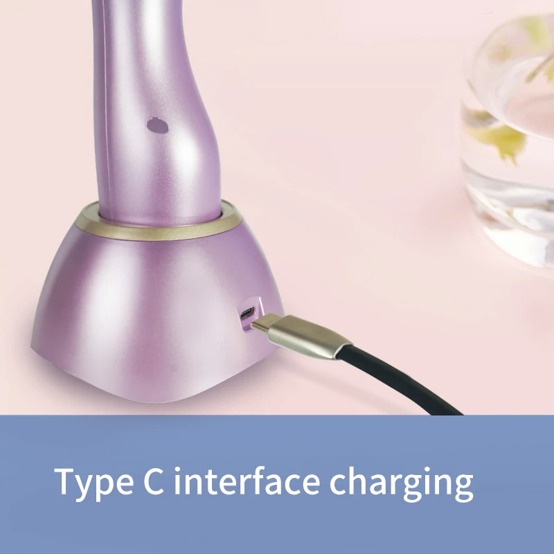 New ceramic professional automatic hair curler rechargeable rotating curling iron