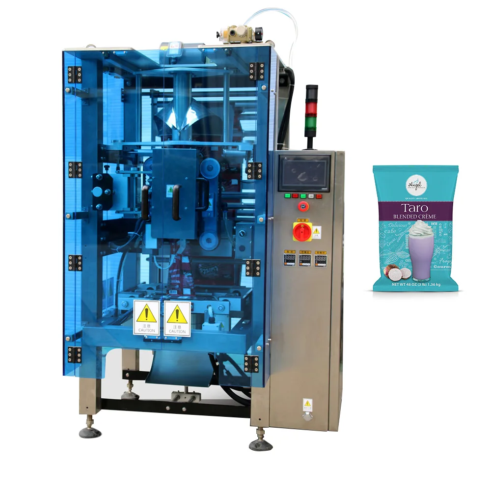 Small Scale Candy Biscuit Popcorn Maffins Cake Vertical Packaging Machine For Plastic Film Bag Sealing