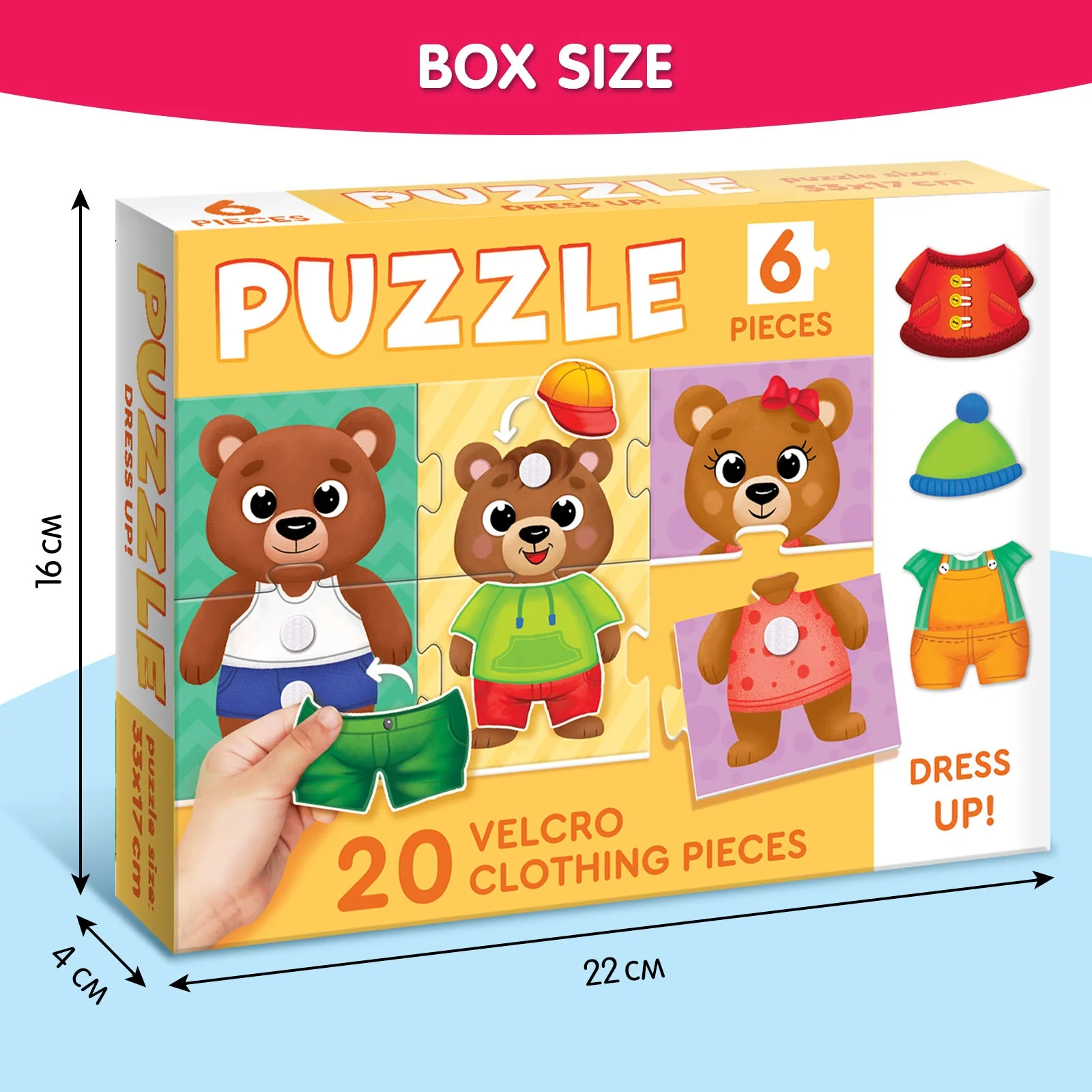 Hot Selling Product Kids Early Educational Sticky Puzzle Dress Up Puzzle Find Clothes Large Puzzle Learn Season