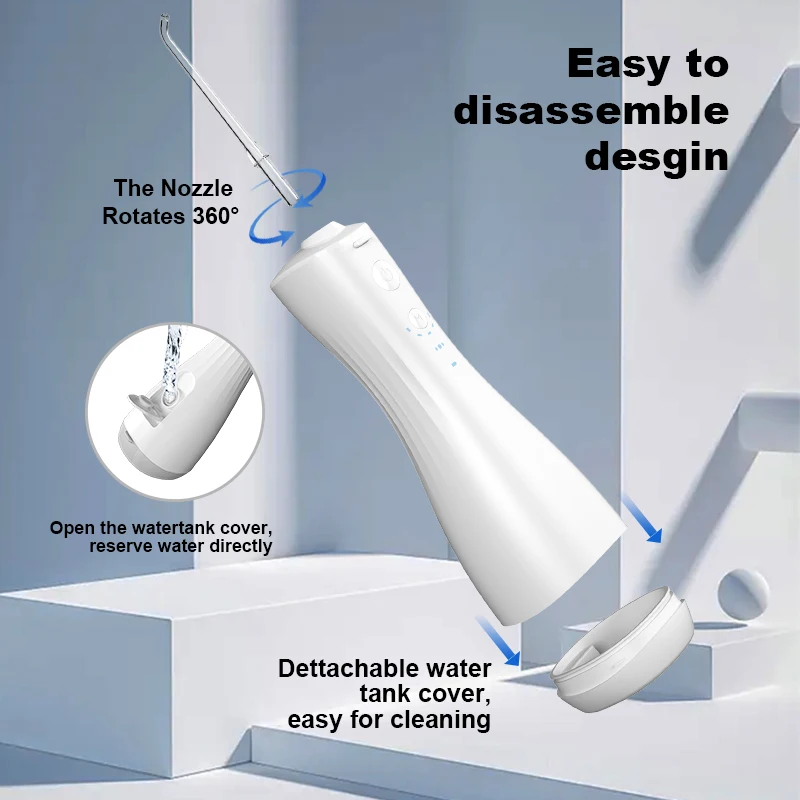 Teeth Cleaning 2021 Portable Cordless Oral Irrigator Dental Usb Rechargeable Port Water Flosser for Business trip use