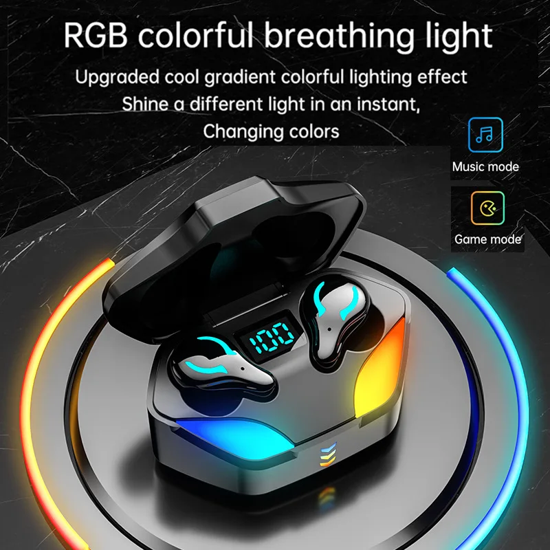 Wireless Earphones X1 TWS Earphone 9D Stereo Music Headset 5.3 Touch Earbuds Gaming With Charging Box