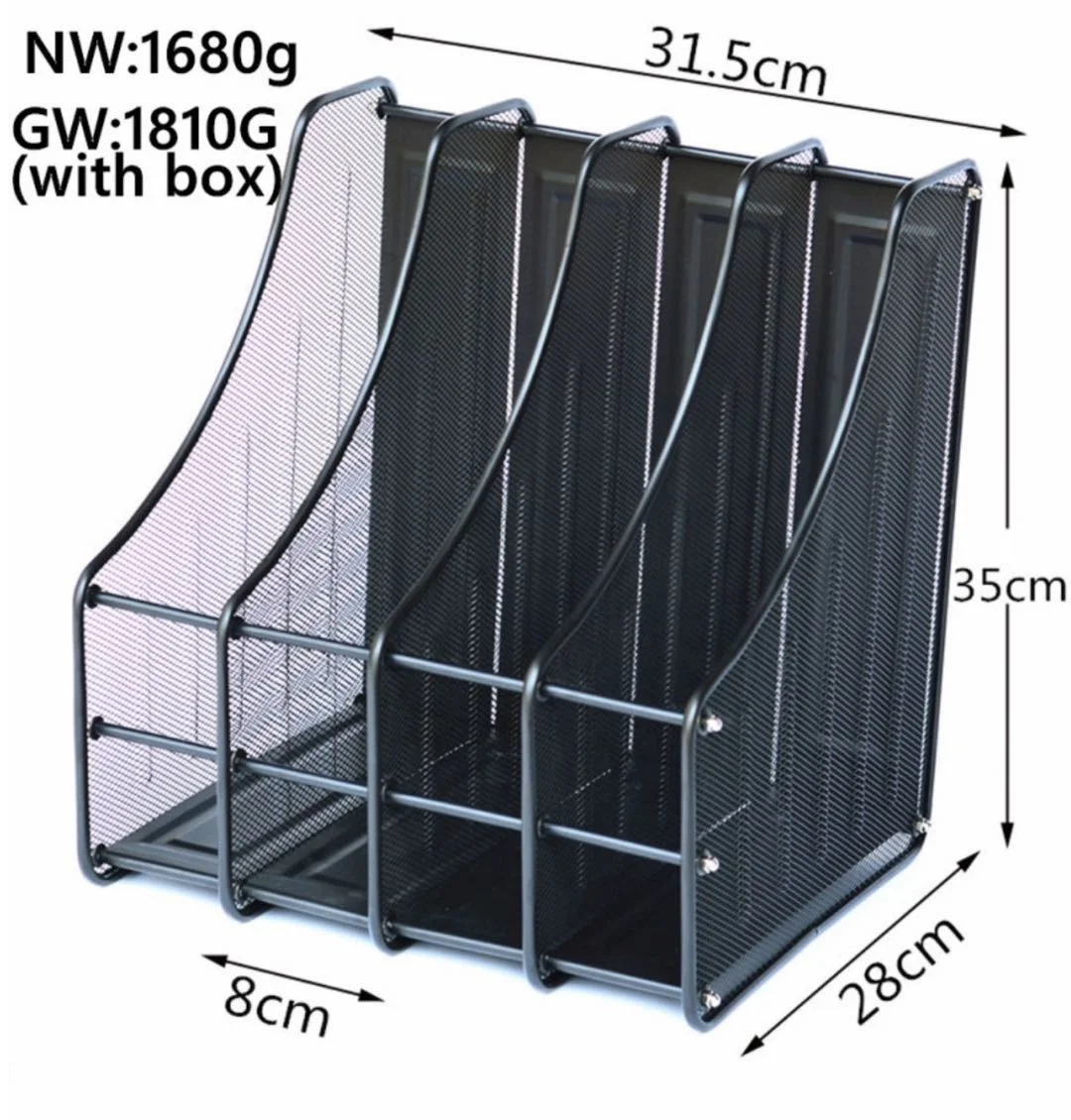
Office desktop storage supplies metal wire groups of magazine rack information rack bar information box 