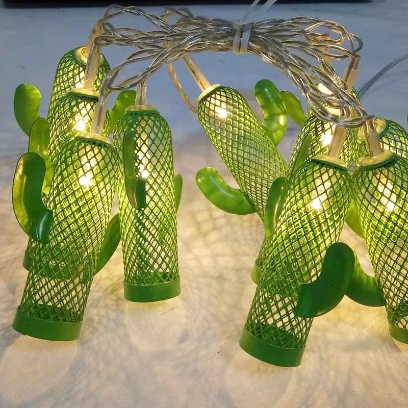 Рождественское украшение мерцающий декоративный кактус на батарейках СВЕТОДИОДНАЯ Гирлянда для мальчиков и девочек украшения дома