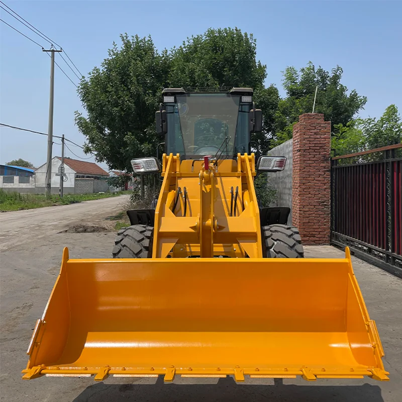 Diesel Wheel Loaders With Various Accessories Are Front-End Loaders For Construction Projects