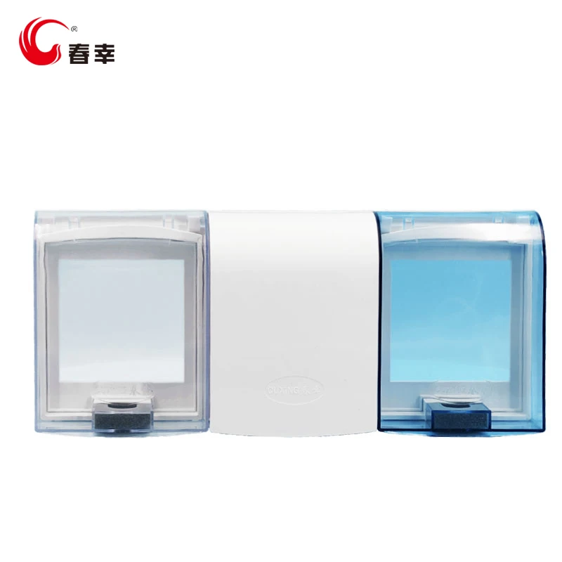 New style Wall Switch Cover Waterproof Transparent Socket Panel Box for Bathroom Livingroom Splash box waterproof cover socket
