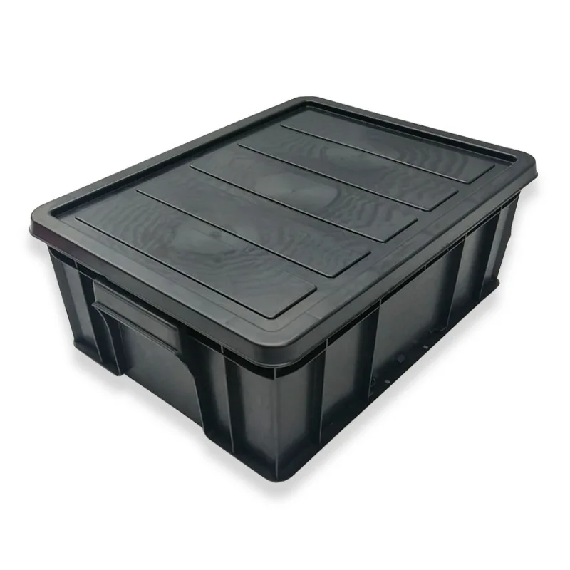 Solid Box for Factory Company Use with lid Turnover Part Bin Anti-static Stackable and Turnover Plastic Parts Box