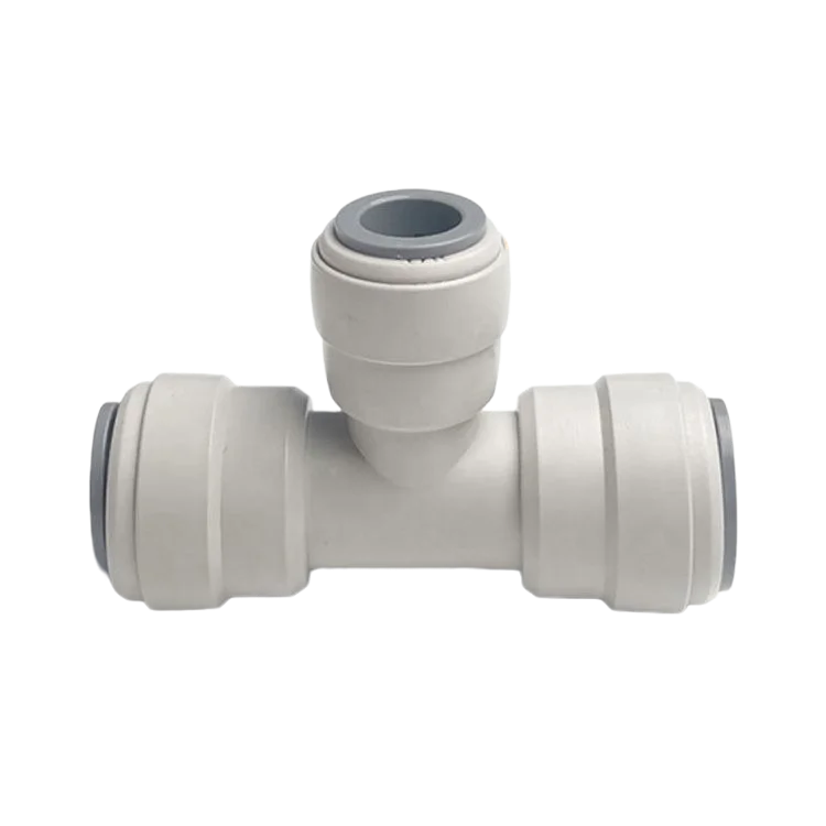 3 way Union Tee Quick Connect Food Grade Push on Plastic Pipe Fitting Quick Joint Connector