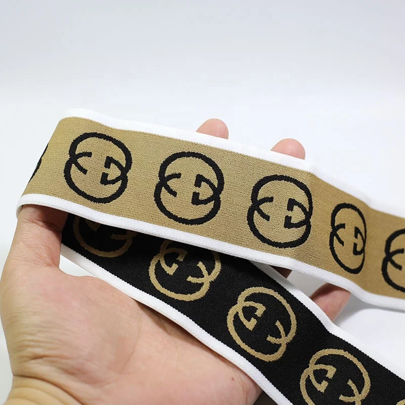 
Custom printed logo boxer shorts elastic band high quality underwear elastic band 