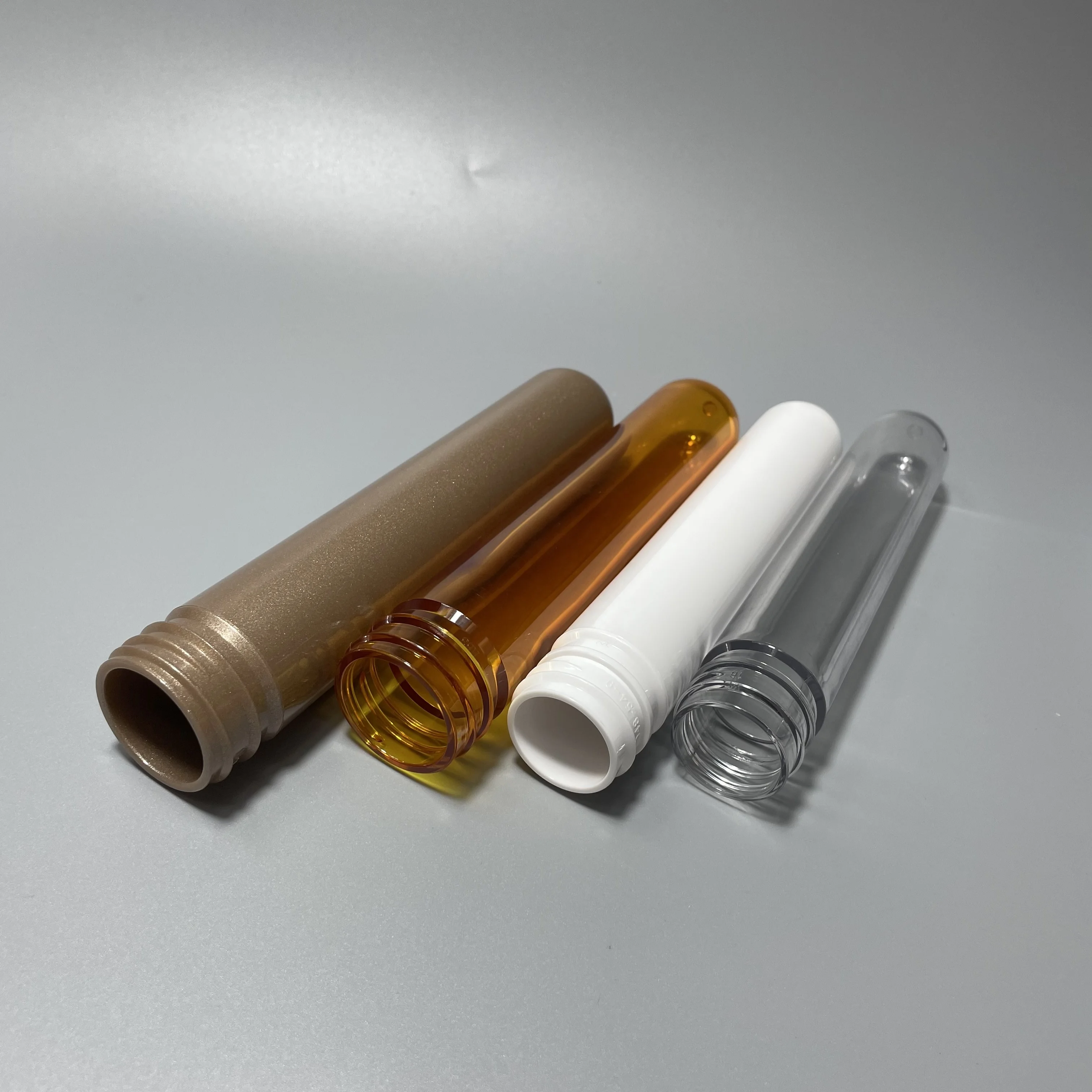 Прозрачная ПЭТ бутылка под заказ 22 г 28 г 32 г 40 г 44 г 48 г 50 г 55 г, косметическая Преформа, пластиковая трубка