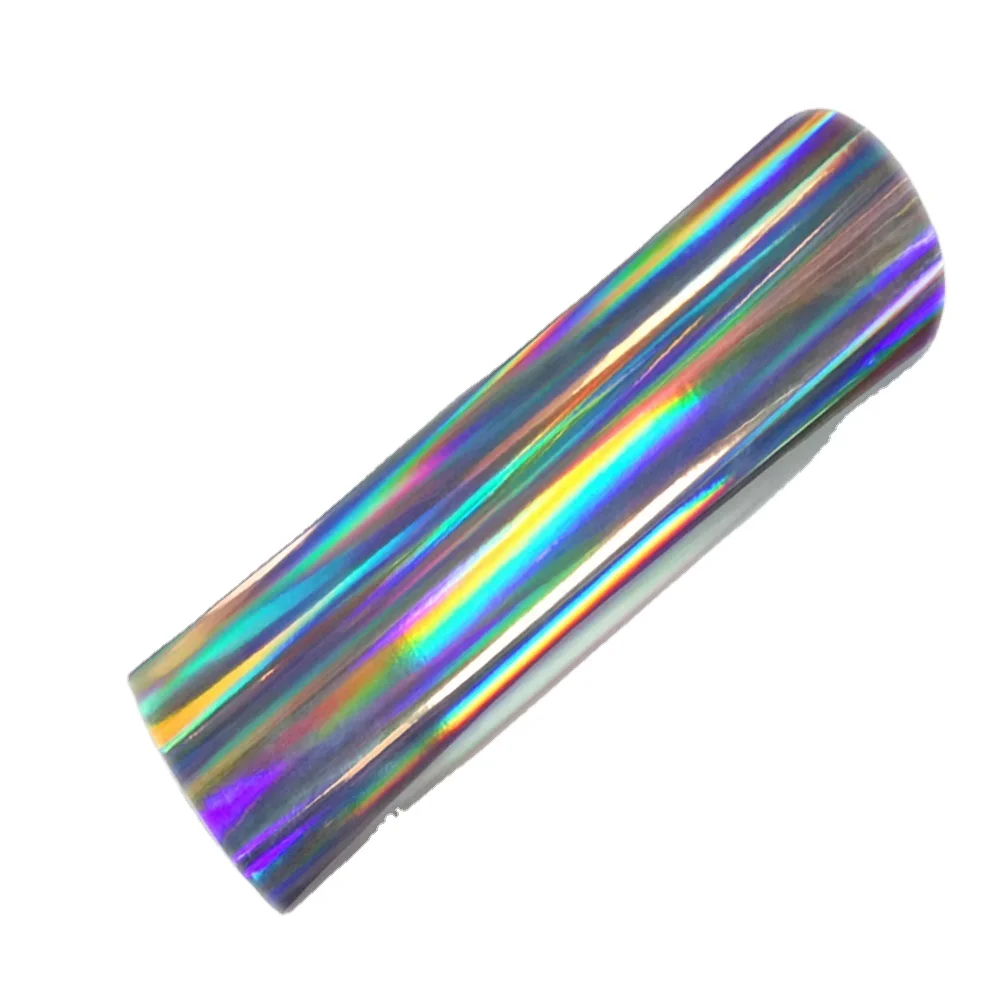 100 lines pillar PET holographic film printable primer thermal lamination rainbow film