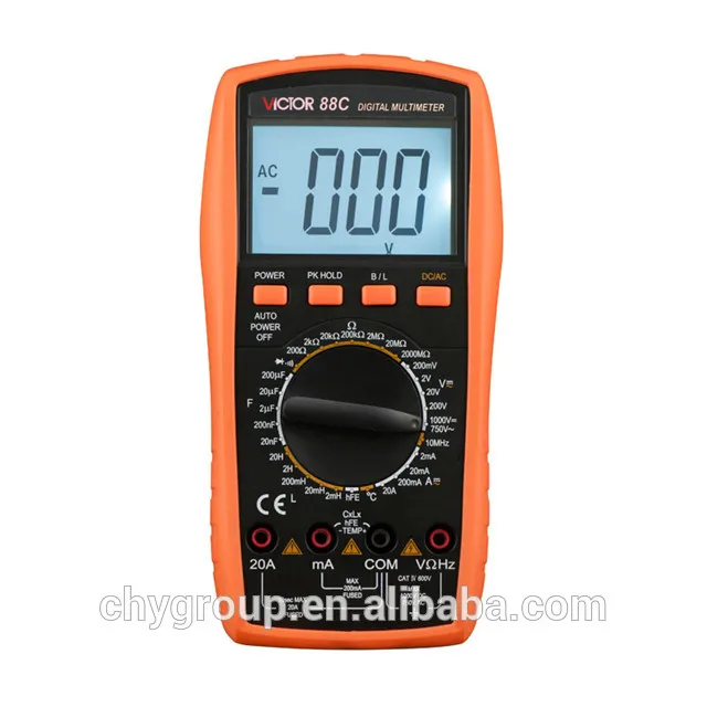 88C Large screen LCD DMM Digital Multimeter multimetro digital profissional