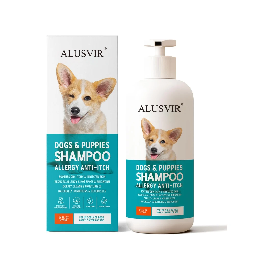 Private Label Professional Organic Pet Care Puppies Dog Products Anti Itch Grooming Shampoo Mild Cleaning And Bathing For Dog