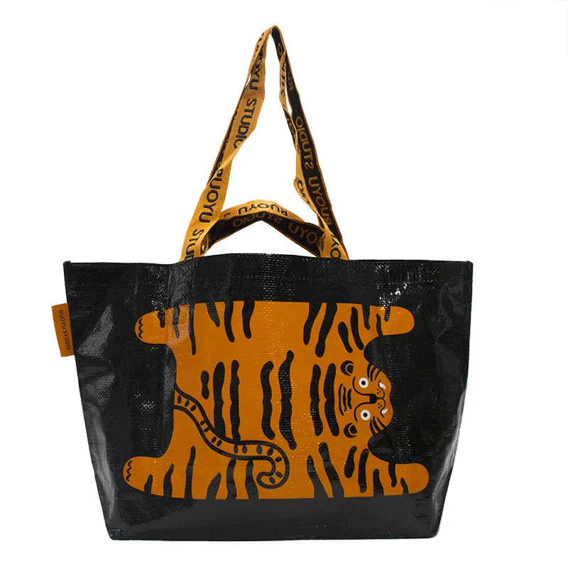 Wholesale Reusable Waterproof Custom Laminated PP Woven Carry Bags For Shopping