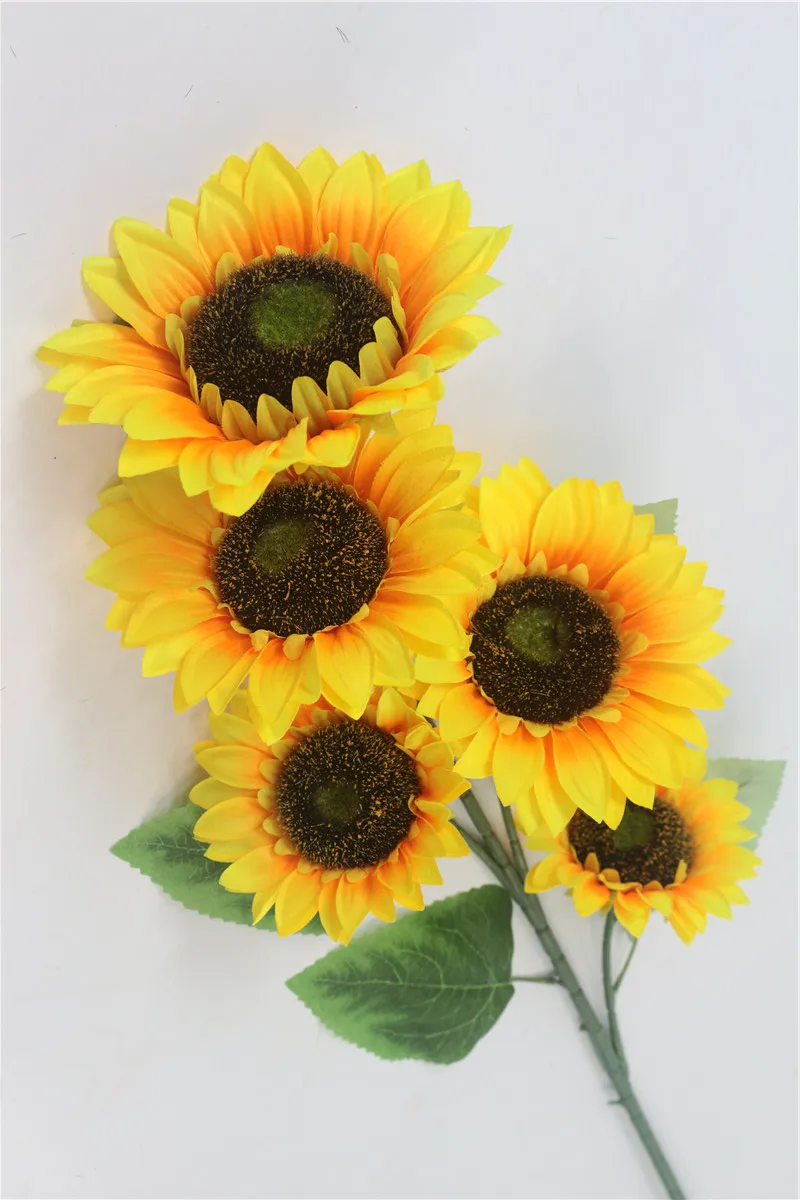 101cm sunflower Yellow Single Flowers Large Plastic Sunflower Artificial For Home Decor