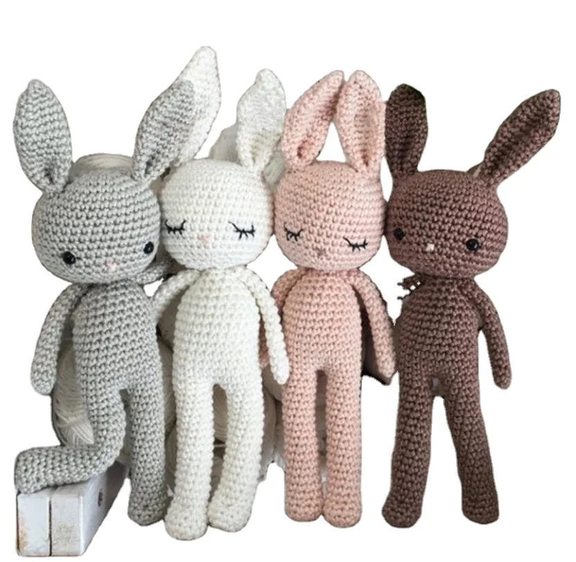 Custom amigurumi crochet doll yarn crochet animals amigurumi toys bunny handmade baby doll