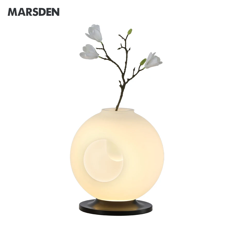 Modern Home Hotel Decor Table Light Decoration Functions Lighting Flower Glass Vase Led Table Lamps