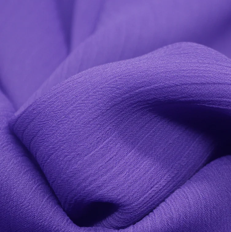 100% Polyester Crinkled Chiffon Yoryu Fabric
