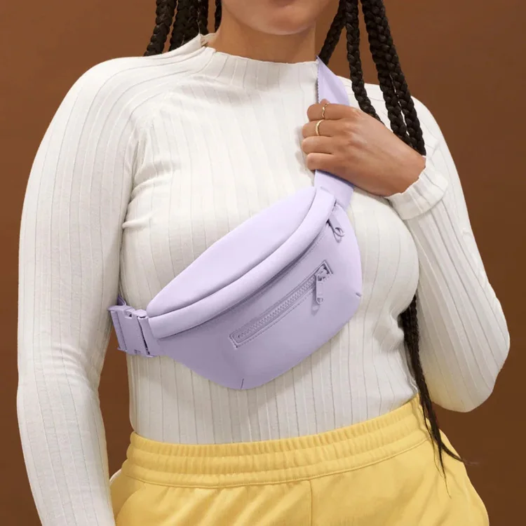 Factory Custom Logo Lightweight Waist Bag Waterproof Neoprene Crossbody Bum Bag Gym Sports Fanny Pack for Man Women