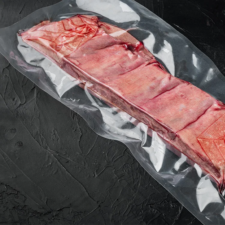 Changxi Package Factory Food Vaccum Sealing Plastic Frozen Sea Food Meat Packaging Bags 3 Side Seal Bag