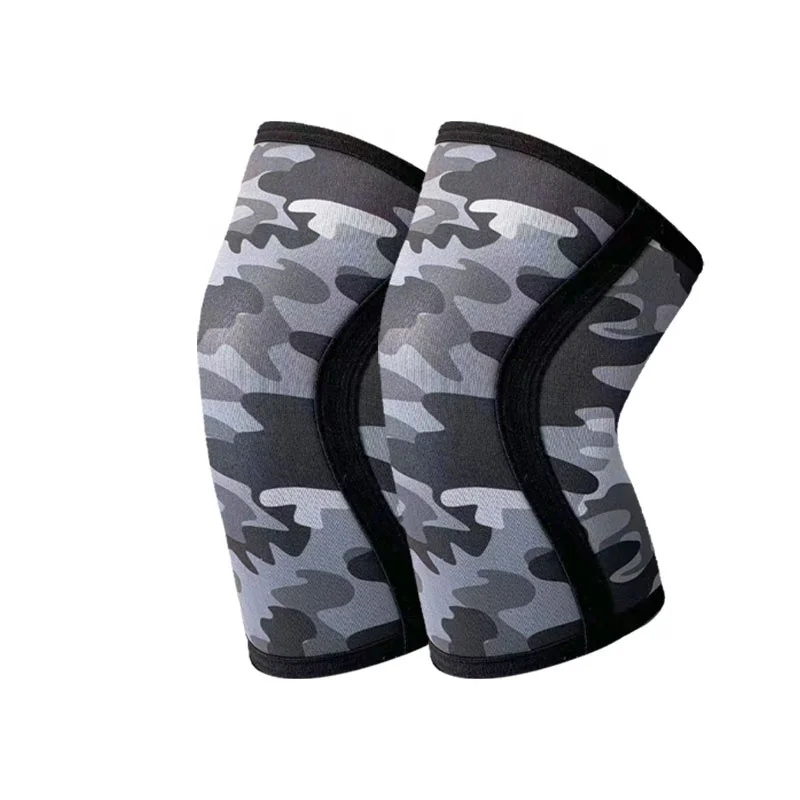 Camouflage Pattern 7MM Accept Customized Neoprene Lifting Knee Pads Sleeve for Sports Use