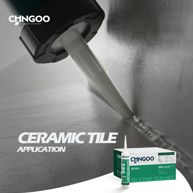 CHNGOO acetic transparent grey black white Cheap price Silicone Glazing Sealant