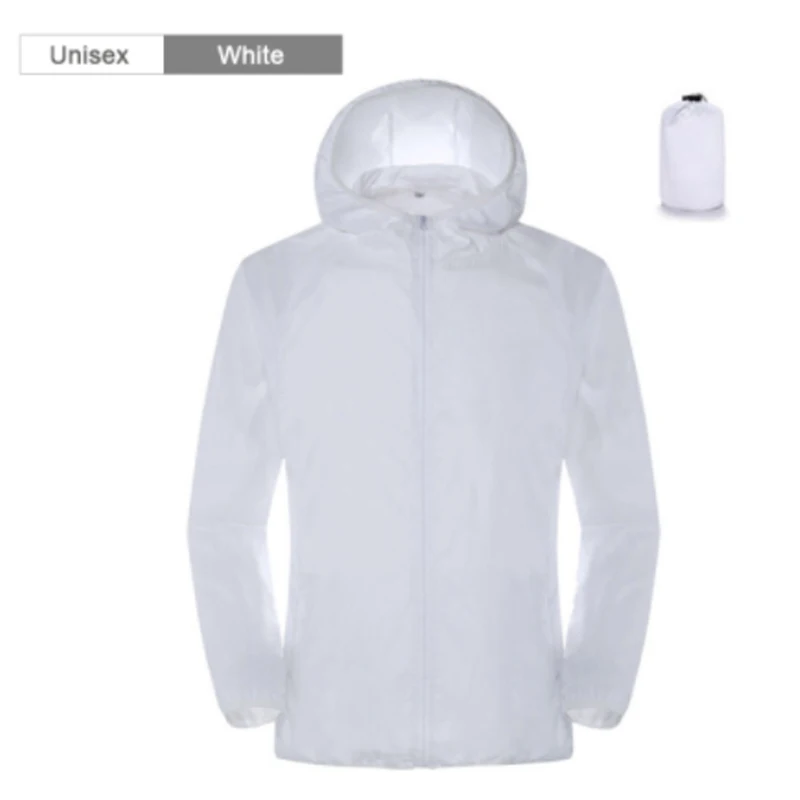 Camping Rain Jacket Men Women Waterproof Sun Protection Clothing Quick Dry Skin Windbreaker Anti UV Coat
