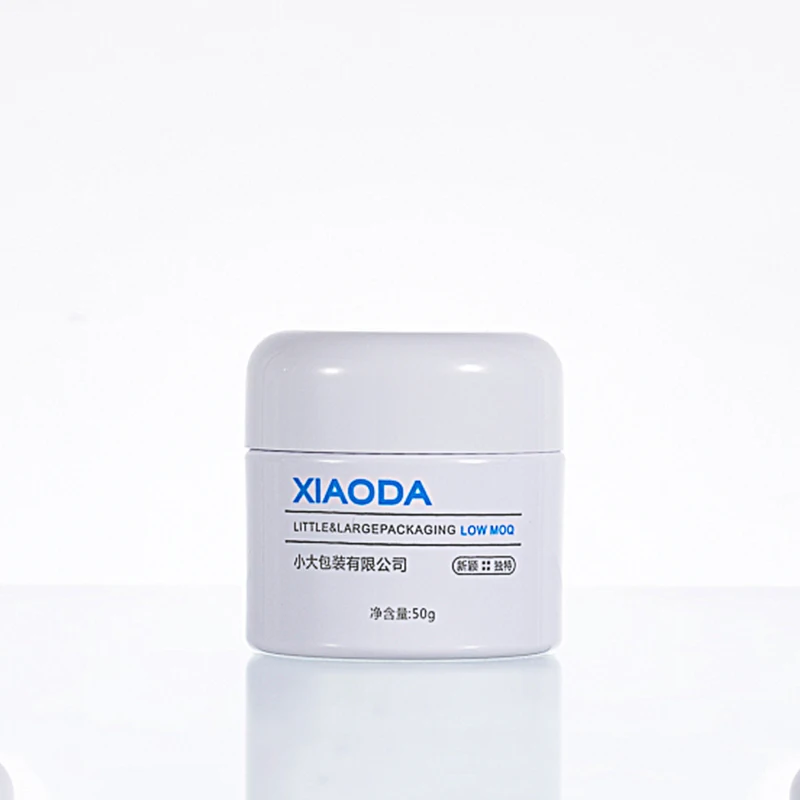 
Stock! 50ml round white plastic PET jars with lid for cosmetic, jars plastic 