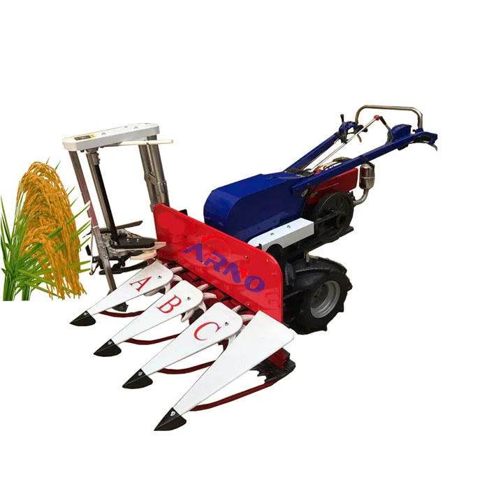high efficiency walk-behind tractor wheat harvesting machine/grass harvester/corn cutting harvester