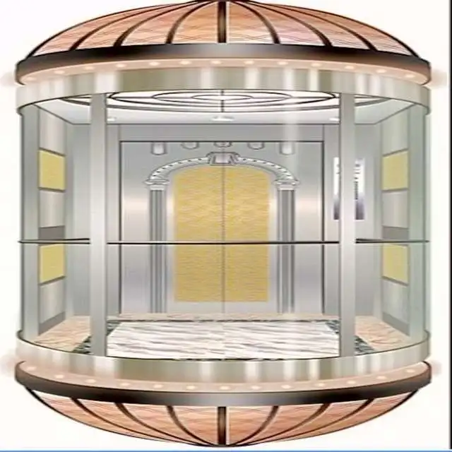 Панорамный стеклянный домашний Лифт FUJIZY, панорамный лифт для жилых помещений