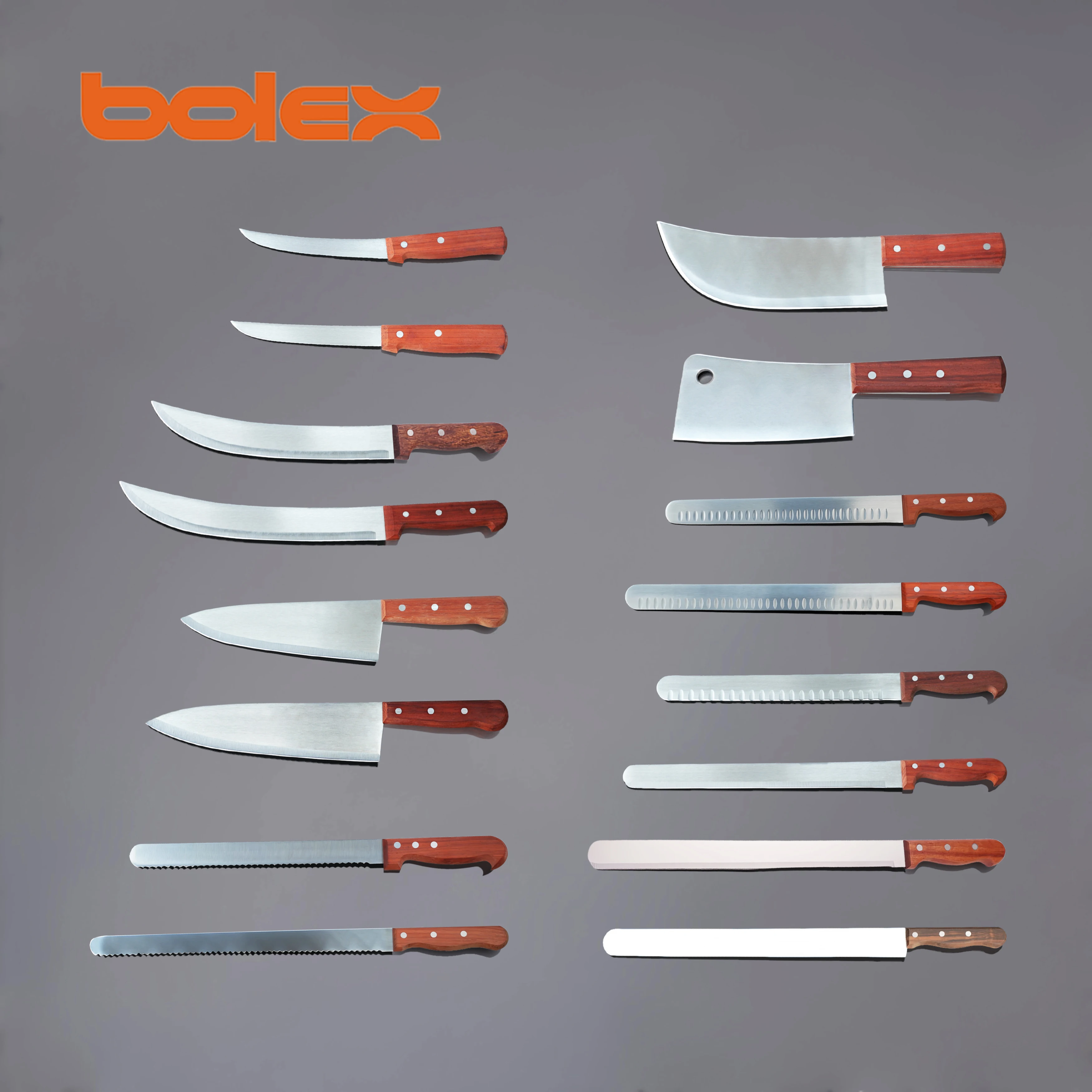 butcher cleaver chef knives wood handle for knife sharpening program