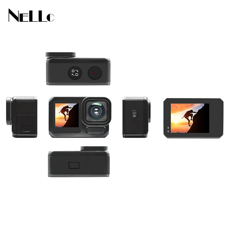 Nello New Arrival 8k Action Camera 8k 15fps Ambarella H22 Chipset Go Pro Action TP Action & Sports Camera